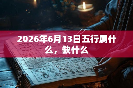 2026年6月13日五行属什么，缺什么