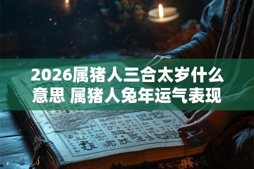 2026属猪人三合太岁什么意思 属猪人兔年运气表现怎样
