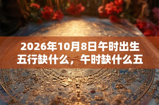 2026年10月8日午时出生五行缺什么，午时缺什么五行