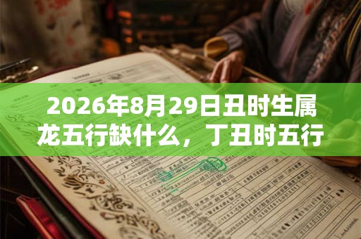 2026年8月29日丑时生属龙五行缺什么，丁丑时五行缺什么