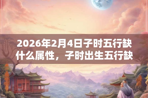 2026年2月4日子时五行缺什么属性,子时出生五行缺什么 2026年2月4日子时五行缺什么属性,子时出生五行缺什么