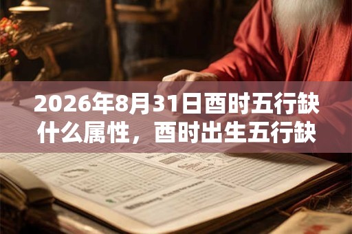 2026年8月31日酉时五行缺什么属性，酉时出生五行缺什么