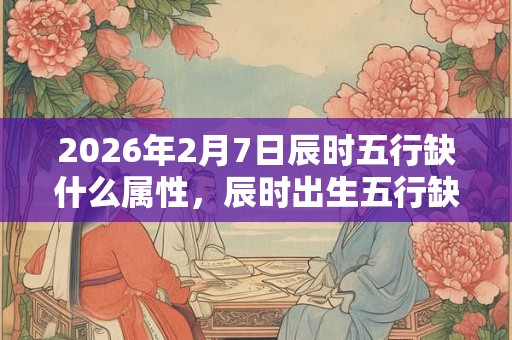 2026年2月7日辰时五行缺什么属性，辰时出生五行缺什么