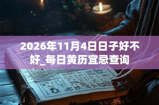 2026年11月4日日子好不好_每日黄历宜忌查询