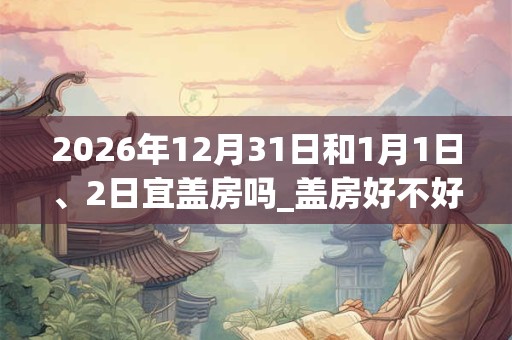 2026年12月31日和1月1日、2日宜盖房吗_盖房好不好