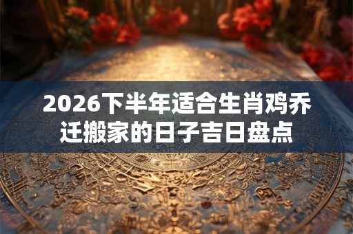 2026下半年适合生肖鸡乔迁搬家的日子吉日盘点 2026下半年适合生肖鸡乔迁搬家的日子吉日盘点