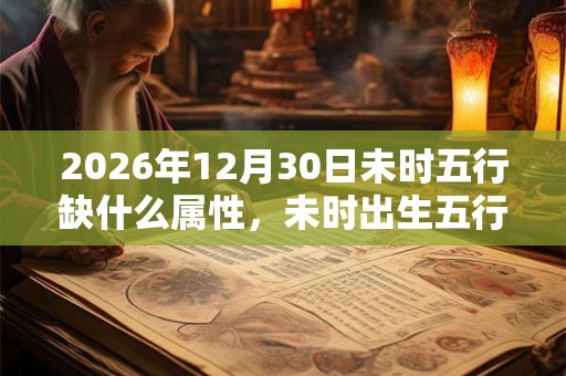 2026年12月30日未时五行缺什么属性,未时出生五行缺什么 2026年12月30日未时五行缺什么属性,未时出生五行缺什么