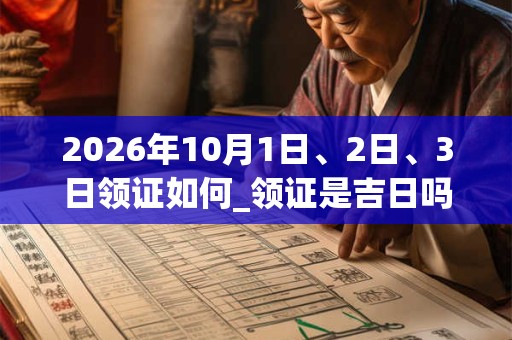 2026年10月1日、2日、3日领证如何_领证是吉日吗 2026年10月1日、2日、3日领证如何_领证是吉日吗