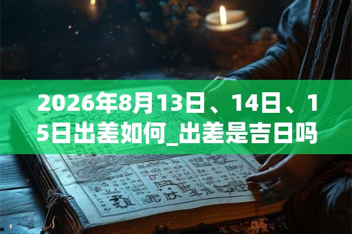 2026年8月13日、14日、15日出差如何_出差是吉日吗 2026年8月13日、14日、15日出差如何_出差是吉日吗