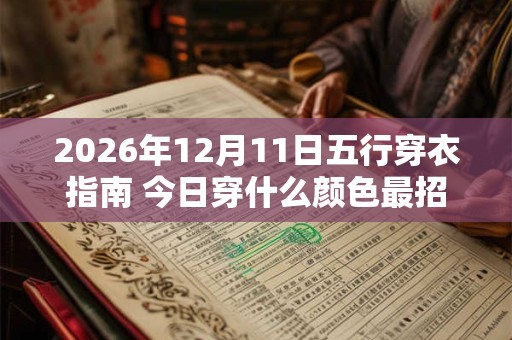 2026年12月11日五行穿衣指南 今日穿什么颜色最招财