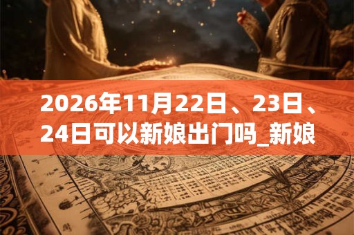 2026年11月22日、23日、24日可以新娘出门吗_新娘出门日子好吗 2026年11月22日、23日、24日可以新娘出门吗_新娘出门日子好吗