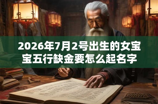2026年7月2号出生的女宝宝五行缺金要怎么起名字
