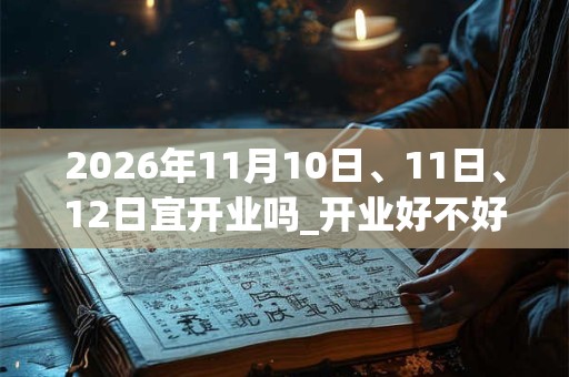 2026年11月10日、11日、12日宜开业吗_开业好不好