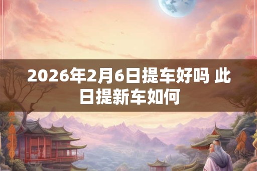 2026年2月6日提车好吗 此日提新车如何 2026年2月6日提车好吗 此日提新车如何