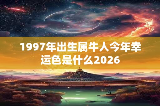 1997年出生属牛人今年幸运色是什么2026 1997年出生属牛人今年幸运色是什么2026