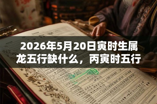 2026年5月20日寅时生属龙五行缺什么,丙寅时五行缺什么 2026年5月20日寅时生属龙五行缺什么,丙寅时五行缺什么