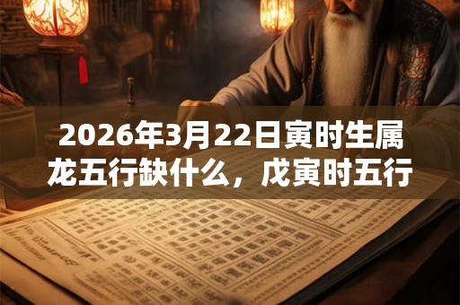 2026年3月22日寅时生属龙五行缺什么,戊寅时五行缺什么 2026年3月22日寅时生属龙五行缺什么,戊寅时五行缺什么