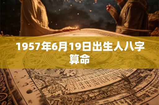 1957年6月19日出生人八字算命