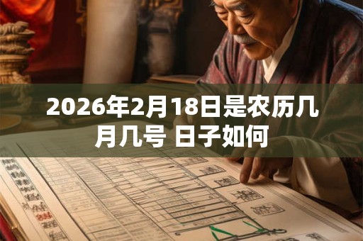 2026年2月18日是农历几月几号 日子如何