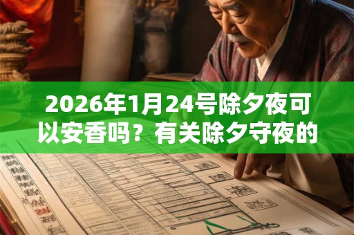 2026年1月24号除夕夜可以安香吗？有关除夕守夜的传说