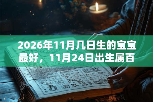 2026年11月几日生的宝宝最好，11月24日出生属百里挑一富贵命