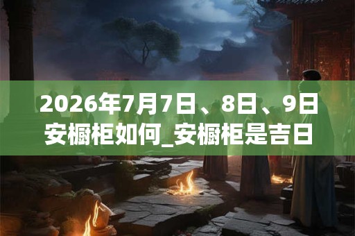 2026年7月7日、8日、9日安橱柜如何_安橱柜是吉日吗
