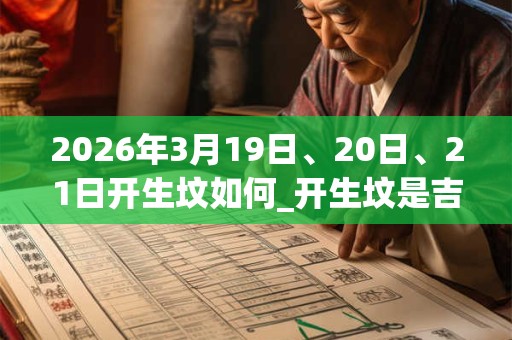 2026年3月19日、20日、21日开生坟如何_开生坟是吉日吗