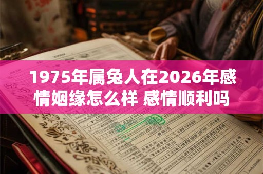 1975年属兔人在2026年感情姻缘怎么样 感情顺利吗 1975年属兔人在2026年感情姻缘怎么样 感情顺利吗