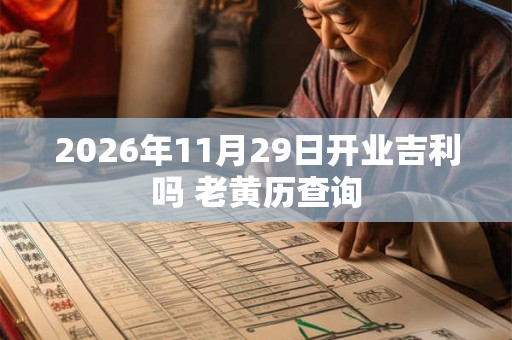 2026年11月29日开业吉利吗 老黄历查询