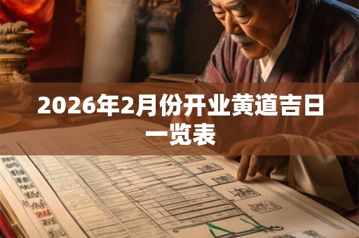 2026年2月份开业黄道吉日一览表 2026年2月份开业黄道吉日一览表