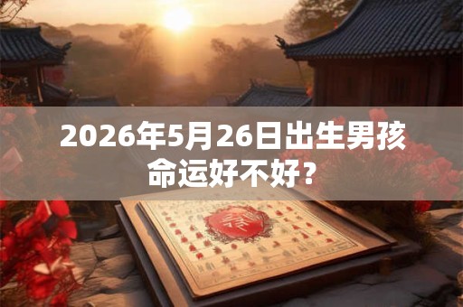 2026年5月26日出生男孩命运好不好? 2026年5月26日出生男孩命运好不好?