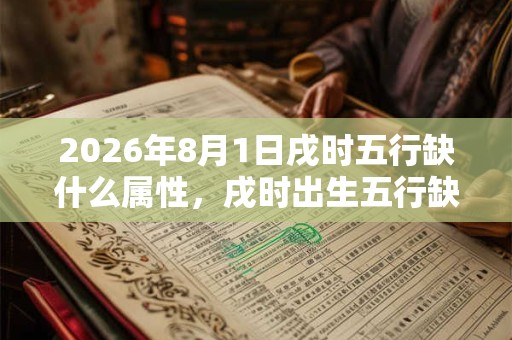 2026年8月1日戌时五行缺什么属性,戌时出生五行缺什么 2026年8月1日戌时五行缺什么属性,戌时出生五行缺什么