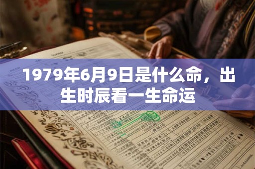 1979年6月9日是什么命,出生时辰看一生命运 1979年6月9日是什么命,出生时辰看一生命运