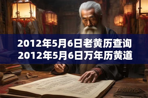 2012年5月6日老黄历查询 2012年5月6日万年历黄道吉日 2012年5月6日老黄历查询 2012年5月6日万年历黄道吉日