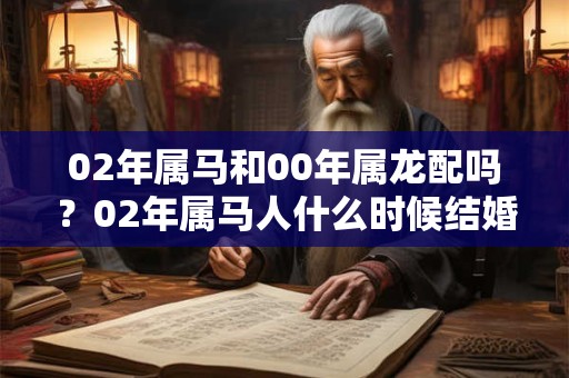 02年属马和00年属龙配吗?02年属马人什么时候结婚好? 02年属马和00年属龙配吗?02年属马人什么时候结婚好?