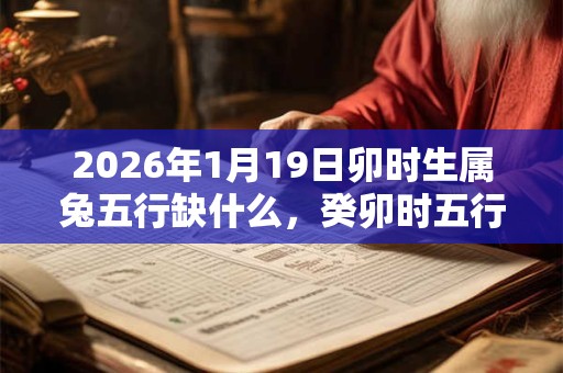 2026年1月19日卯时生属兔五行缺什么,癸卯时五行缺什么 2026年1月19日卯时生属兔五行缺什么,癸卯时五行缺什么