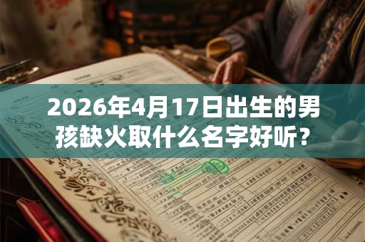 2026年4月17日出生的男孩缺火取什么名字好听? 2026年4月17日出生的男孩缺火取什么名字好听?