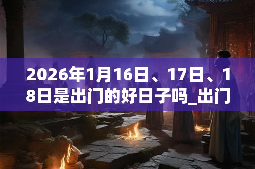 2026年1月16日、17日、18日是出门的好日子吗_出门可以吗