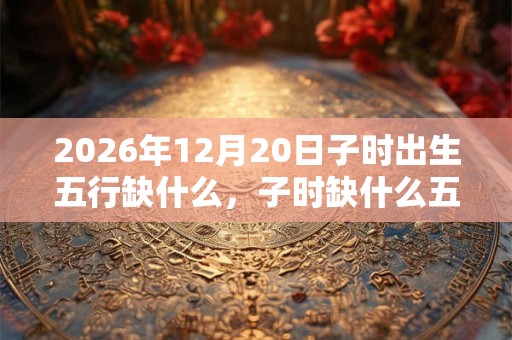 2026年12月20日子时出生五行缺什么，子时缺什么五行