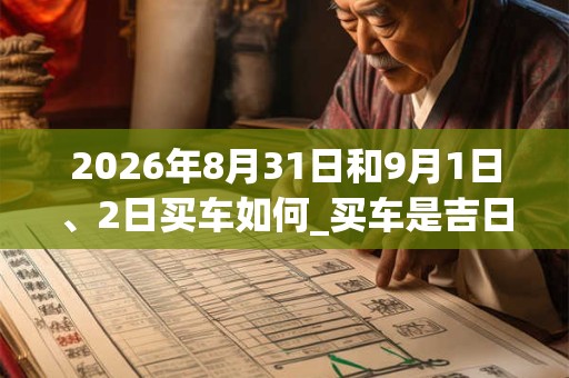 2026年8月31日和9月1日、2日买车如何_买车是吉日吗