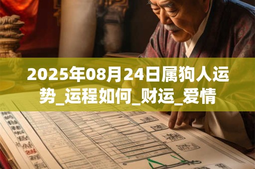 2026年08月24日属狗人运势_运程如何_财运_爱情 2026年08月24日属狗人运势_运程如何_财运_爱情