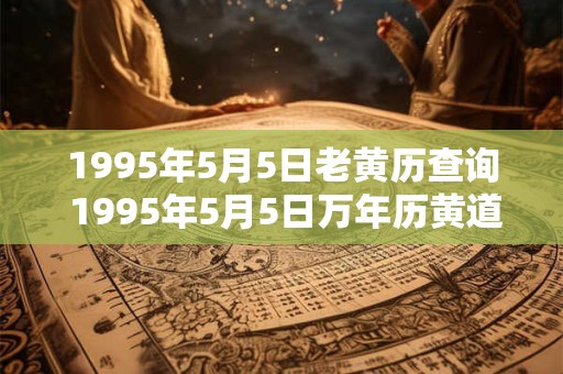 1995年5月5日老黄历查询 1995年5月5日万年历黄道吉日