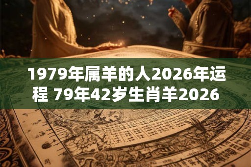 1979年属羊的人2026年运程 79年42岁生肖羊2026年运势