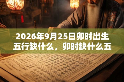 2026年9月25日卯时出生五行缺什么,卯时缺什么五行 2026年9月25日卯时出生五行缺什么,卯时缺什么五行