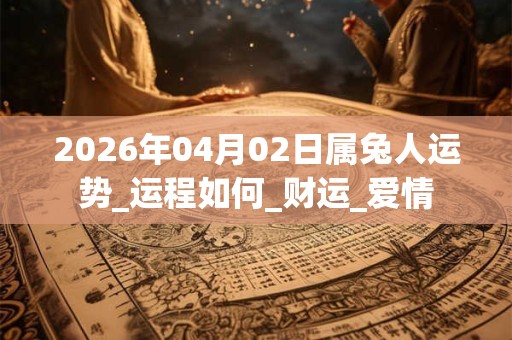 2026年04月02日属兔人运势_运程如何_财运_爱情 2026年04月02日属兔人运势_运程如何_财运_爱情
