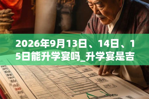 2026年9月13日、14日、15日能升学宴吗_升学宴是吉日吗 2026年9月13日、14日、15日能升学宴吗_升学宴是吉日吗