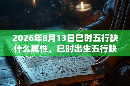 2026年8月13日巳时五行缺什么属性,巳时出生五行缺什么 2026年8月13日巳时五行缺什么属性,巳时出生五行缺什么