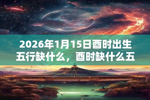 2026年1月15日酉时出生五行缺什么，酉时缺什么五行