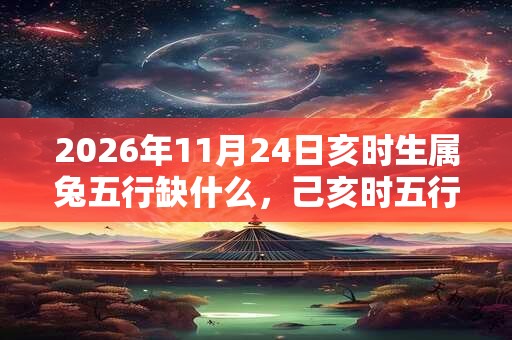 2026年11月24日亥时生属兔五行缺什么，己亥时五行缺什么