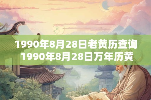 1990年8月28日老黄历查询 1990年8月28日万年历黄道吉日